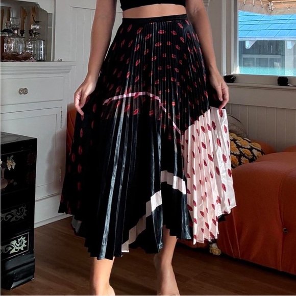 Delfi Collective Dresses & Skirts - Delfi Collective Designer Pleated Lips skirt